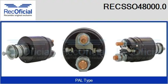 Solenoid Switch, starter (RECSSO48000.0)
