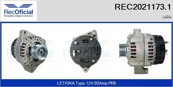 Alternator (REC2021173.1)