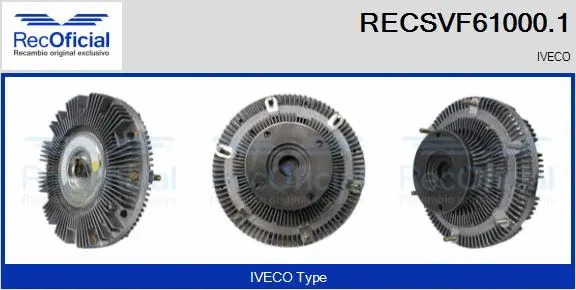 Clutch, radiator fan (RECSVF61000.1)