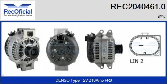 Alternator (REC2040461.0)