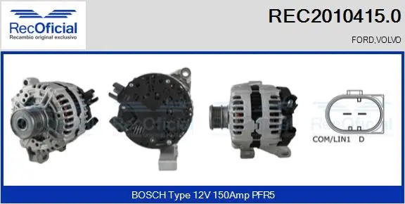 Alternator (REC2010415.0)
