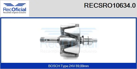Rotor, alternator (RECSRO10634.0)