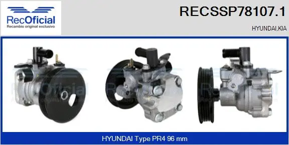 Hydraulic Pump, steering (RECSSP78107.1)