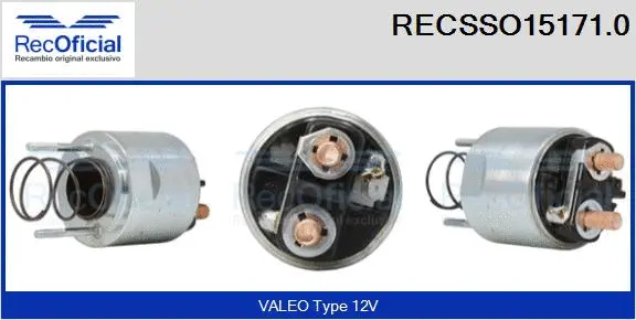 Solenoid Switch, starter (RECSSO15171.0)