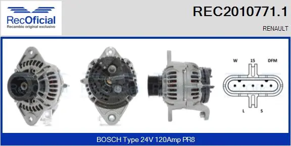 Alternator (REC2010771.1)