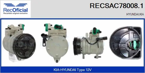 Compressor, air conditioning (RECSAC78008.1)