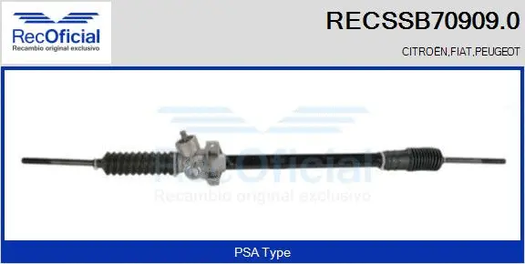 Steering Gear (RECSSB70909.0)