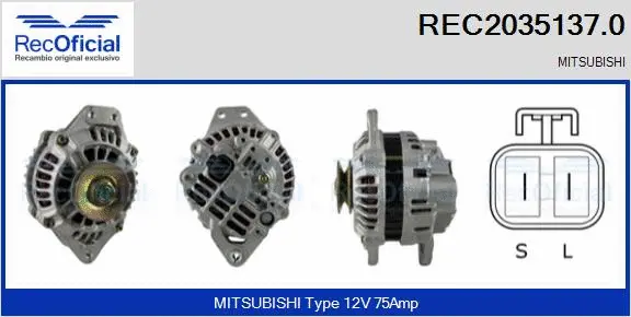 Alternator (REC2035137.0)