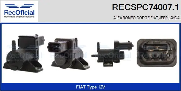 Pressure Converter, exhaust control (RECSPC74007.1)