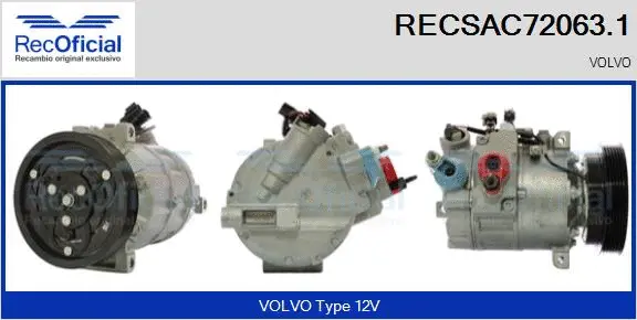 Compressor, air conditioning (RECSAC72063.1)