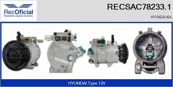 Compressor, air conditioning (RECSAC78233.1)