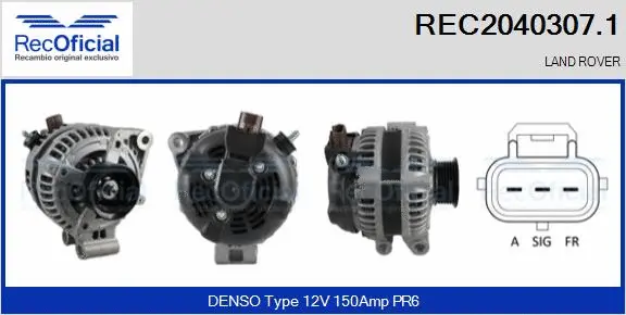 Alternator (REC2040307.1)