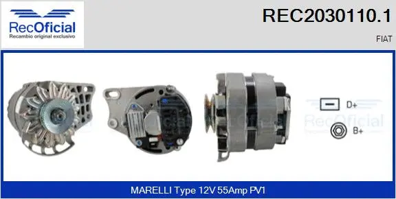 Alternator (REC2030110.1)