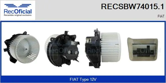 Interior Blower (RECSBW74015.1)