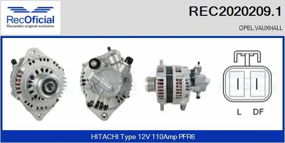 Alternator (REC2020209.1)