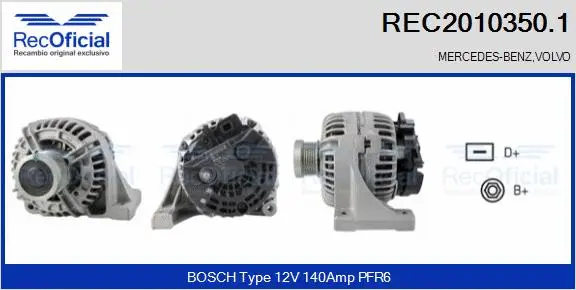 Alternator (REC2010350.1)