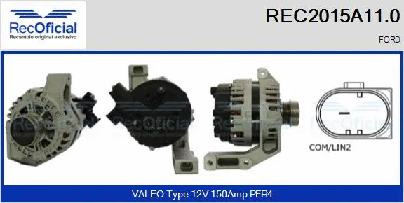 Alternator (REC2015A11.0)