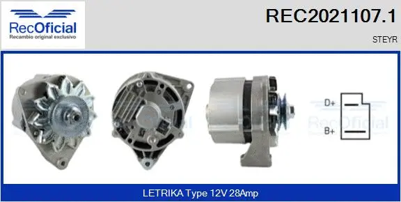 Alternator (REC2021107.1)