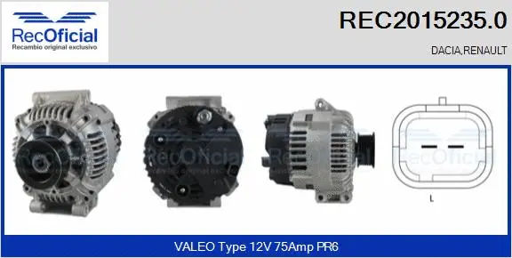 Alternator (REC2015235.0)