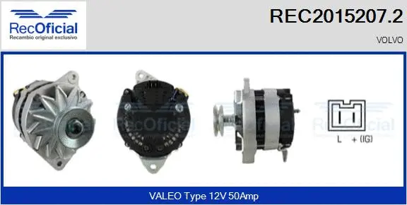 Alternator (REC2015207.2)