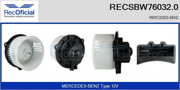 Interior Blower (RECSBW76032.0)