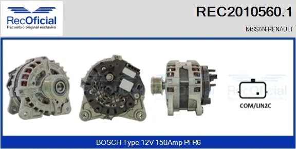 Alternator (REC2010560.1)