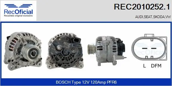 Alternator (REC2010252.1)