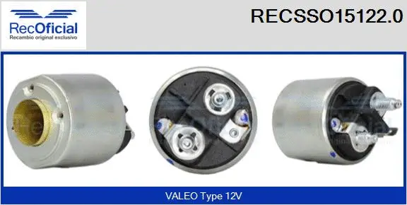 Solenoid Switch, starter (RECSSO15122.0)