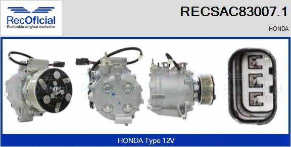 Compressor, air conditioning (RECSAC83007.1)