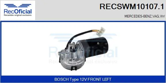 Wiper Motor (RECSWM10107.1)