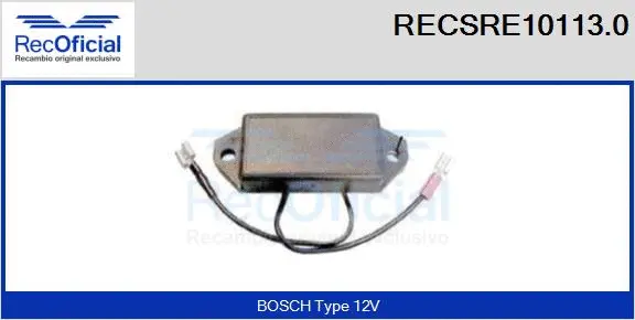 Alternator Regulator (RECSRE10113.0)