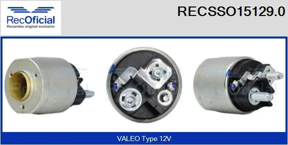 Solenoid Switch, starter (RECSSO15129.0)