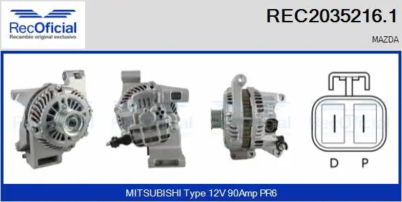 Alternator (REC2035216.1)