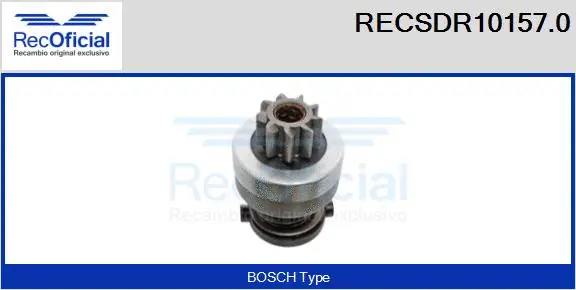 Pinion, starter (RECSDR10157.0)