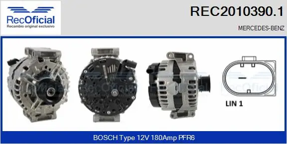 Alternator (REC2010390.1)