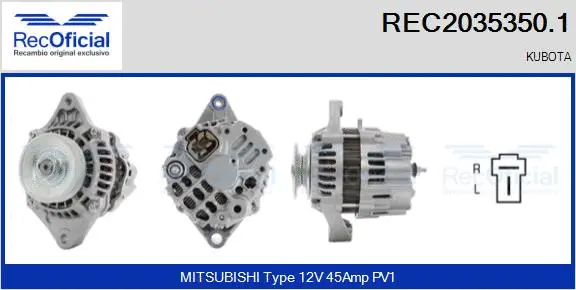 Alternator (REC2035350.1)