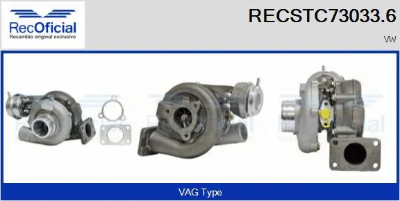 Charger, charging (supercharged/turbocharged) (RECSTC73033.6)
