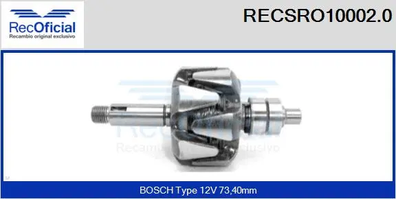 Rotor, alternator (RECSRO10002.0)