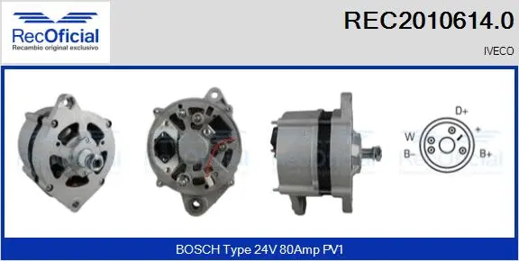 Alternator (REC2010614.0)