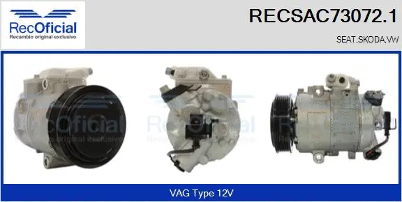 Compressor, air conditioning (RECSAC73072.1)