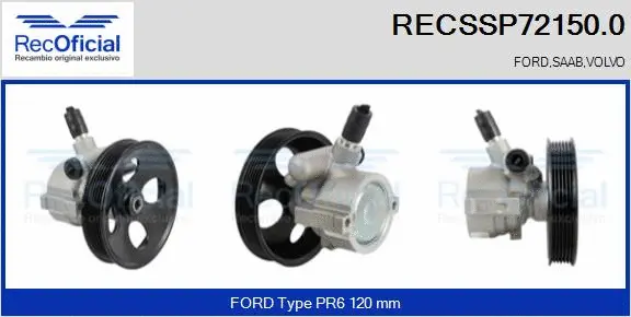 Hydraulic Pump, steering (RECSSP72150.0)