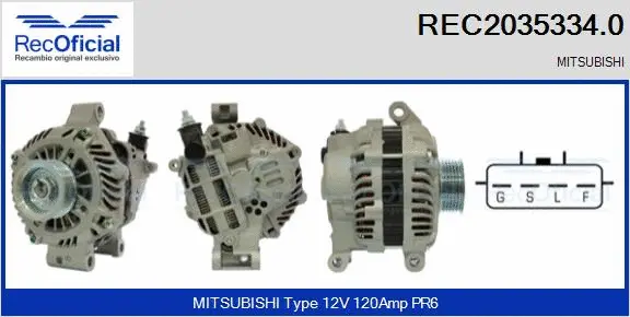 Alternator (REC2035334.0)