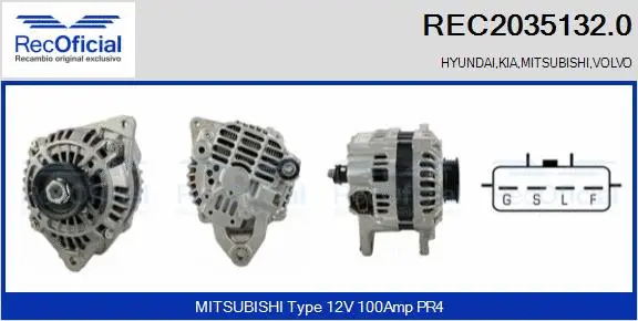 Alternator (REC2035132.0)