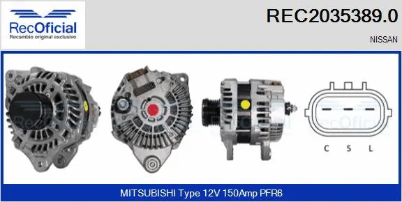 Alternator (REC2035389.0)