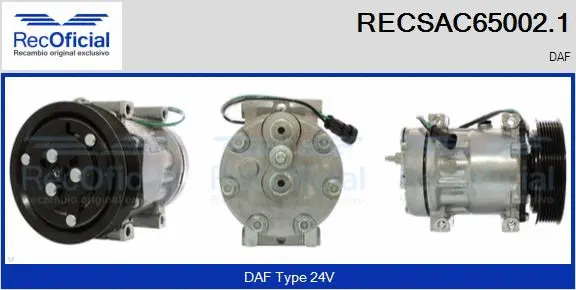 Compressor, air conditioning (RECSAC65002.1)