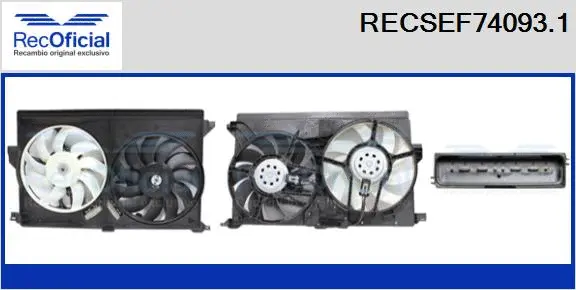 Electric Motor, radiator fan (RECSEF74093.1)