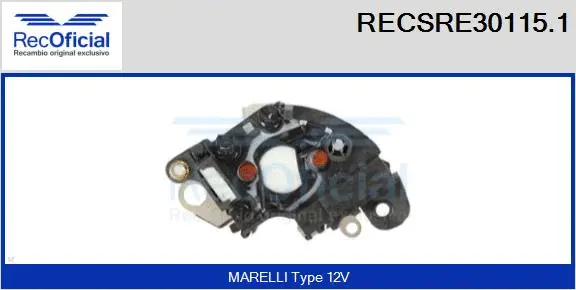 Alternator Regulator (RECSRE30115.1)