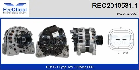 Alternator (REC2010581.1)