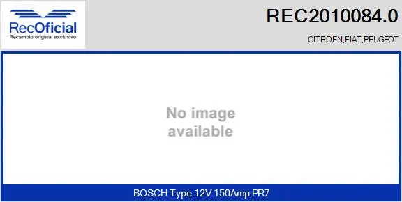 Alternator (REC2010084.0)