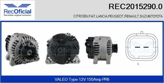Alternator (REC2015290.0)
